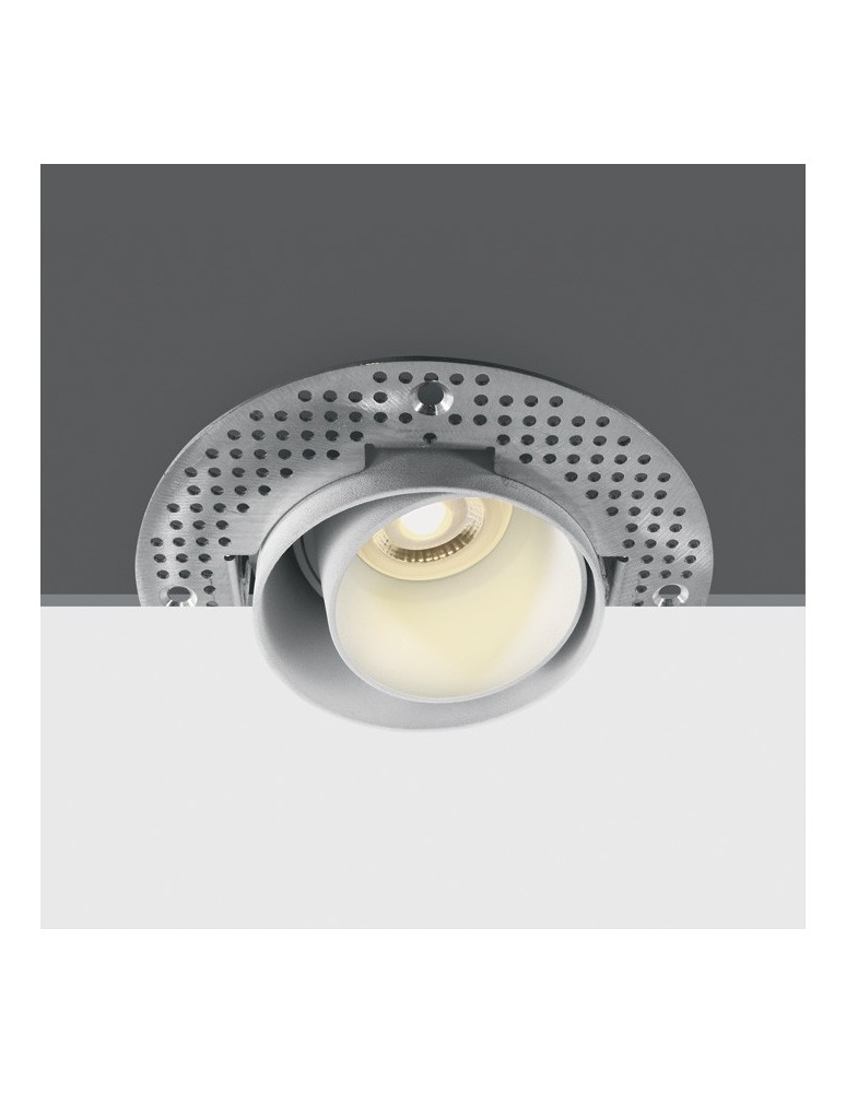 Frameless flush-mounted lamps - trimless - One Light Omodos 11105DTR/W adjustable white recessed drain. - product kolory-swiatla.pl 1