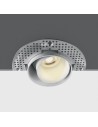 One Light Omodos 11105DTR/W adjustable white recessed drain.