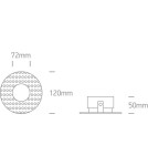 Frameless flush-mounted lamps - trimless - One Light Omodos 11105DTR/W adjustable white recessed drain. - product 3
