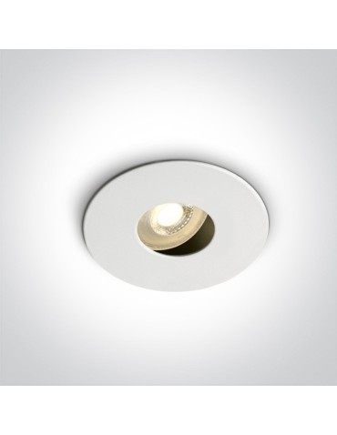 One Light white kitchen recessed adjustable Arsos 11105E/W.