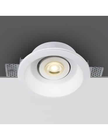 One Light recessed white gypsum bedroom recess Praitori 11105GT4