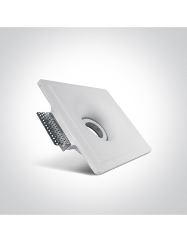One Light Jerasa 11105GT5 square white gypsum drop. - product 2