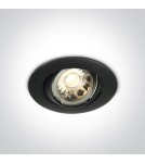 Round flush-mounted lamps - One Light black classic bedroom recess Matikoloni 11105GU/B - product 1