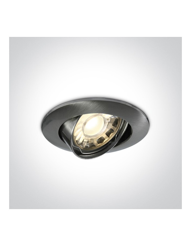 Flush-mounted lamps - pendants - One Light matte chrome classic bedroom recessed Matikoloni 11105GU/MC - product kolory-swiatla.pl 1