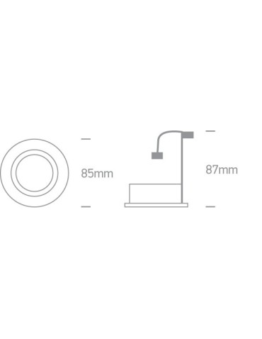 One Light matte chrome classic bedroom recessed Matikoloni 11105GU/MC - product 2