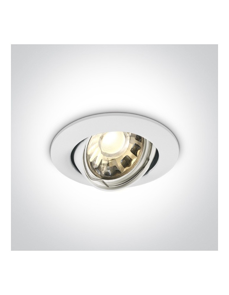 Flush-mounted lamps - pendants - One Light white classic bedroom recess Matikoloni 11105GU/MC - product kolory-swiatla.pl 1
