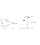 Flush-mounted lamps - pendants - One Light white classic bedroom recess Matikoloni 11105GU/MC - product 2