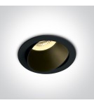 Round flush-mounted lamps - One Light LED bedroom lamp black Vitali 11105M/B/B - product 1