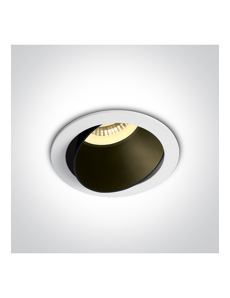 Round flush-mounted lamps - One Light LED bedroom lamp white black Vitali 11105M/W/B - product kolory-swiatla.pl 1