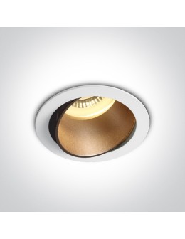 One Light LED bedroom lamp white brass Vitali 11105M/W/BS