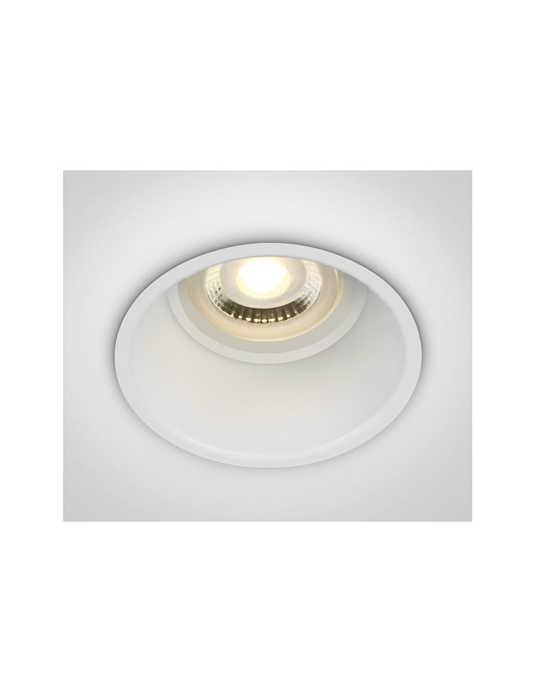 Flush-mounted lamps - pendants - One Light recessed kitchen lamp white Limnatis 11105TG/W - product kolory-swiatla.pl 1