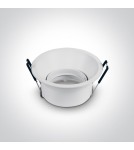 Flush-mounted lamps - pendants - One Light recessed kitchen lamp white Limnatis 11105TG/W - product 2