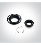 Frameless flush-mounted lamps - trimless - One Light LED bedroom black lamp Kapilio 11105TR/B - product 2