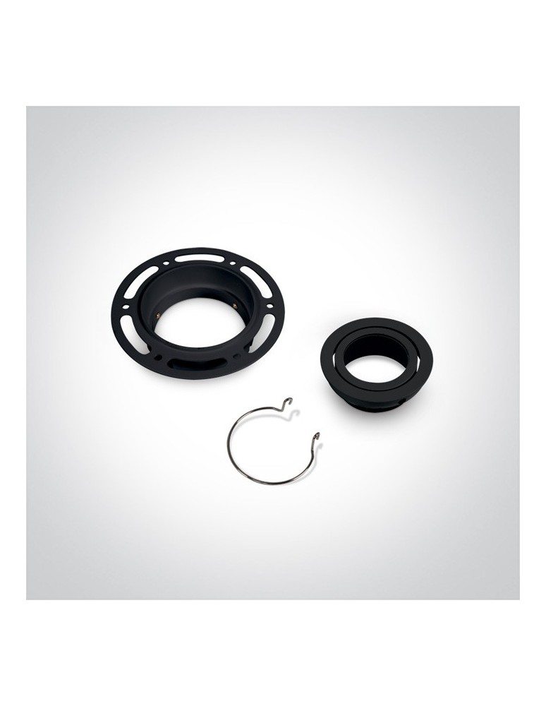 Frameless flush-mounted lamps - trimless - One Light LED bedroom black lamp Kapilio 11105TR/B - product kolory-swiatla.pl 2