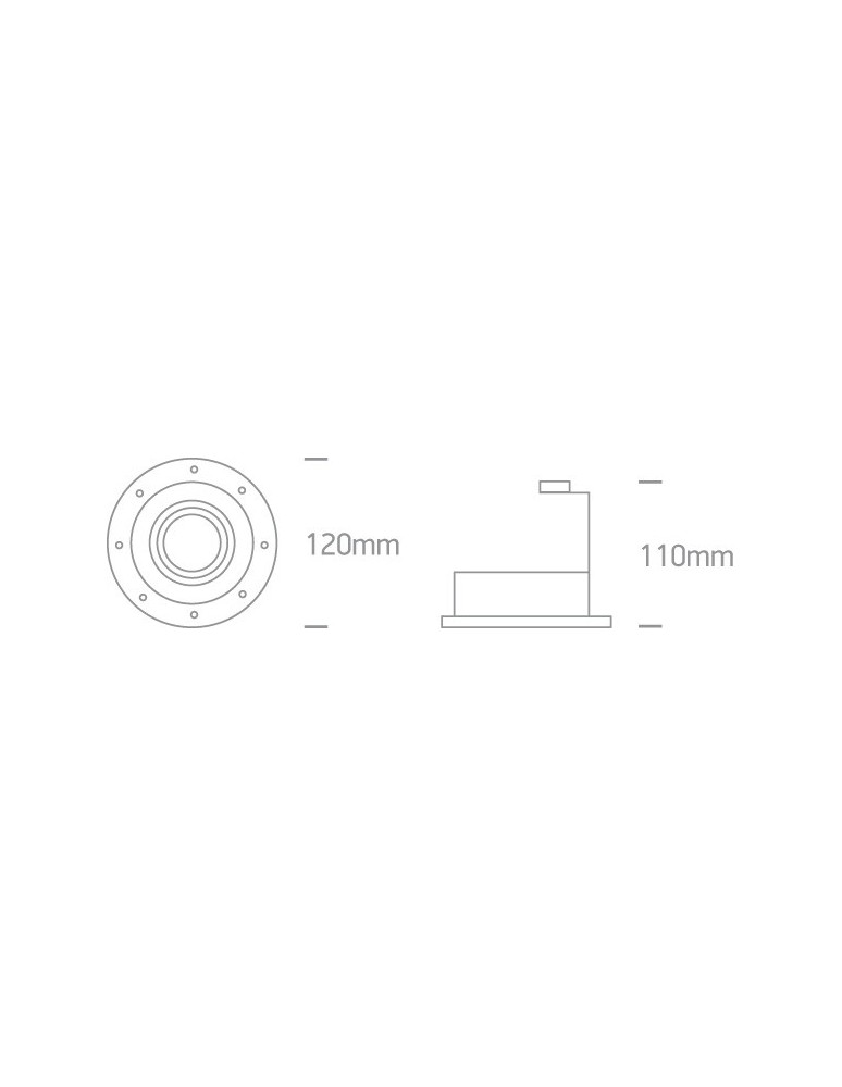 Frameless flush-mounted lamps - trimless - One Light LED bedroom black lamp Kapilio 11105TR/B - product kolory-swiatla.pl 3