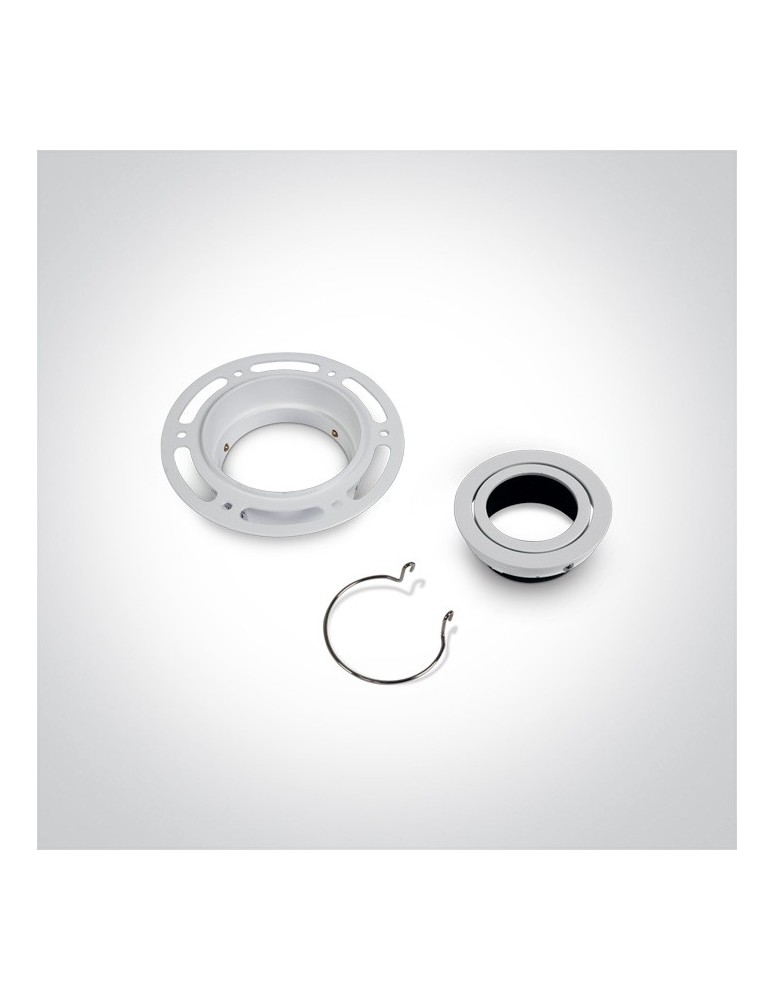 Frameless flush-mounted lamps - trimless - One Light LED bedroom white lamp Kapilio 11105TR/W - product kolory-swiatla.pl 2