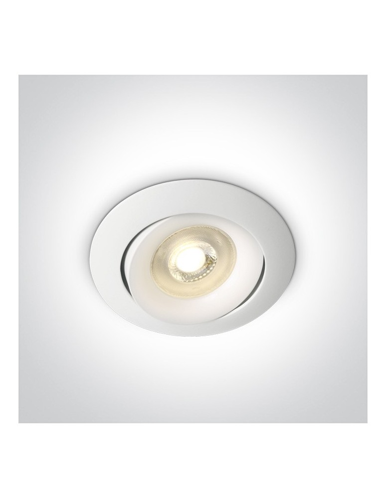 Flush-mounted lamps - pendants - One Light retro convex white kitchen lamp Arta 11105U/W - product kolory-swiatla.pl 1