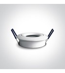 Flush-mounted lamps - pendants - One Light retro convex white kitchen lamp Arta 11105U/W - product 2