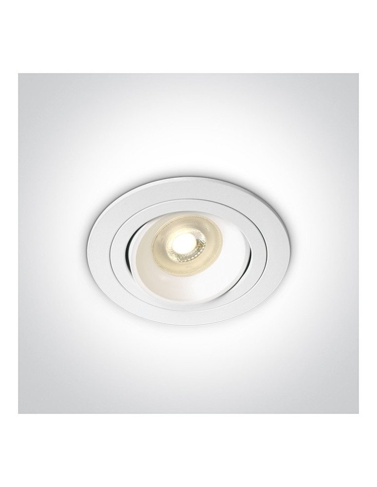 Flush-mounted lamps - pendants - One Light white kitchen retro ring lamp Arta 2 11105UB/W - product kolory-swiatla.pl 1
