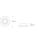 Flush-mounted lamps - pendants - One Light white kitchen retro ring lamp Arta 2 11105UB/W - product 4