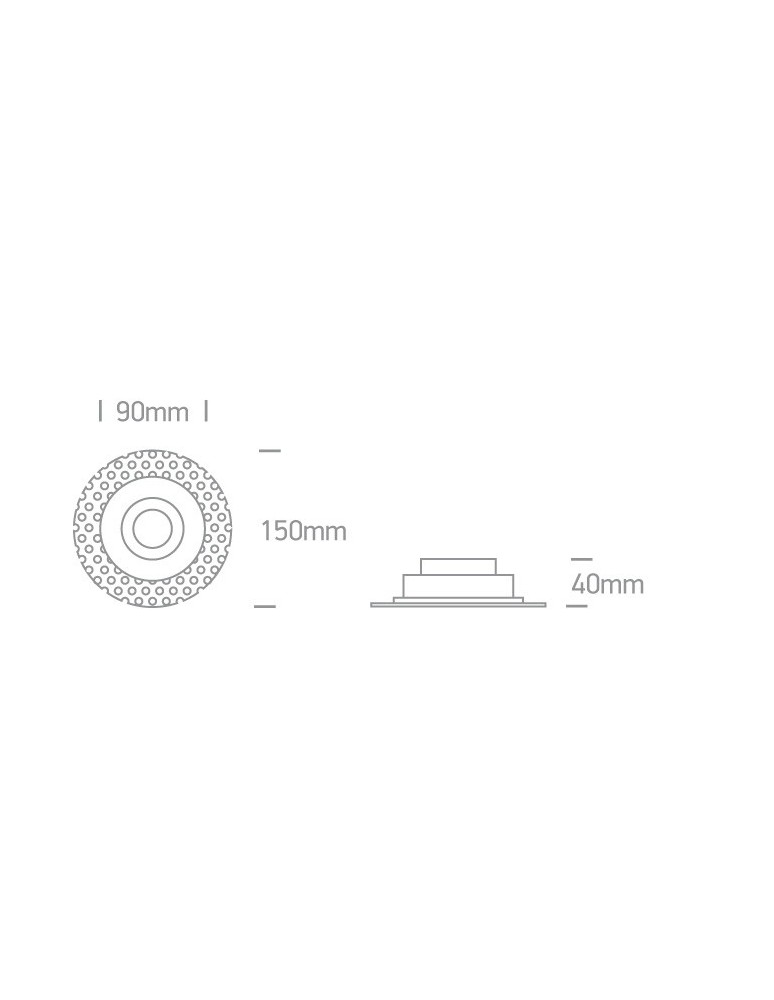 Frameless flush-mounted lamps - trimless - One Light recessed adjustable drop in white Cholargos 11105UTR/W - product kolory-swiatla.pl 3