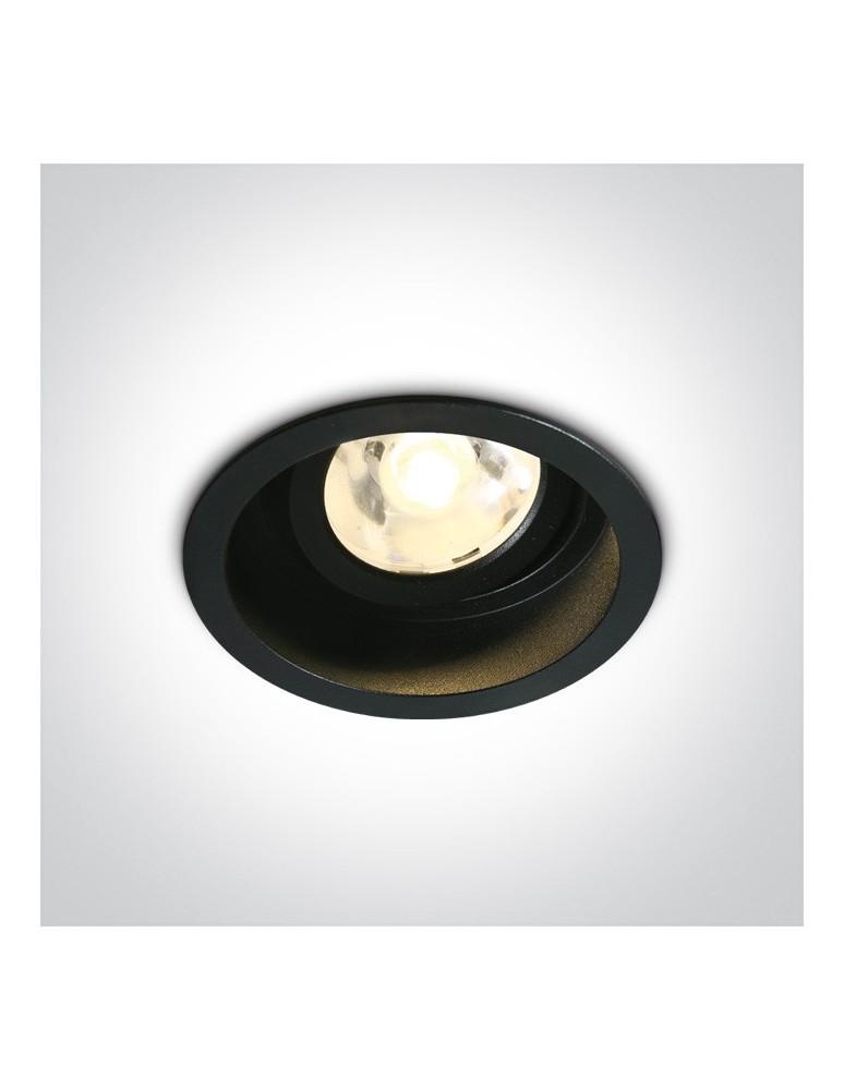 Flush-mounted lamps - pendants - One Light LED lamp black for store beam Edesa 11106DB/B/W - product kolory-swiatla.pl 1