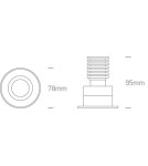 Flush-mounted lamps - pendants - One Light LED lamp white for Edesa beam store 11106DB/W/W. - product 2