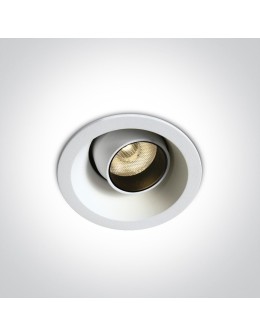 One Light Lampa LED biała do jadalni salonu Ewosmos 11106M/W/W