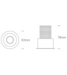 Flush-mounted lamps - pendants - One Light LED lamp white for dining room living room Ewosmos 11106M/W/W - product 2