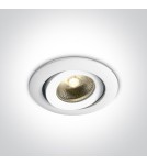 Flush-mounted lamps - pendants - One Light Florina 11106PF/C white fireproof drop in. - product 1
