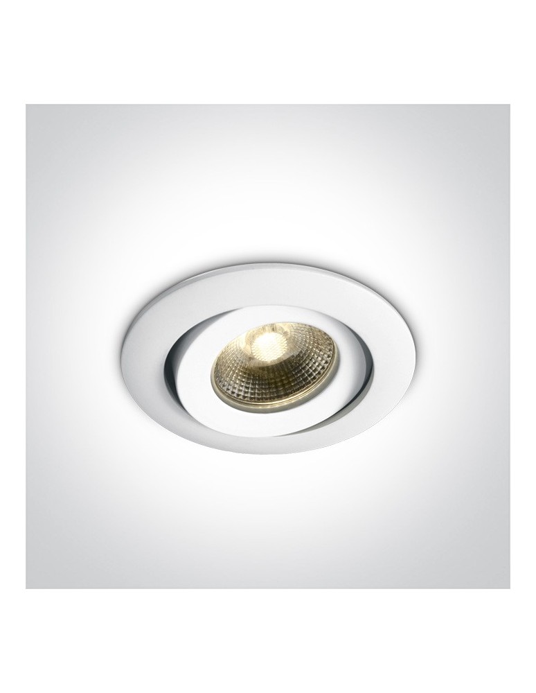 Flush-mounted lamps - pendants - One Light Florina 11106PF/C white fireproof drop in. - product kolory-swiatla.pl 1