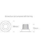 Flush-mounted lamps - pendants - One Light Florina 11106PF/C white fireproof drop in. - product 3