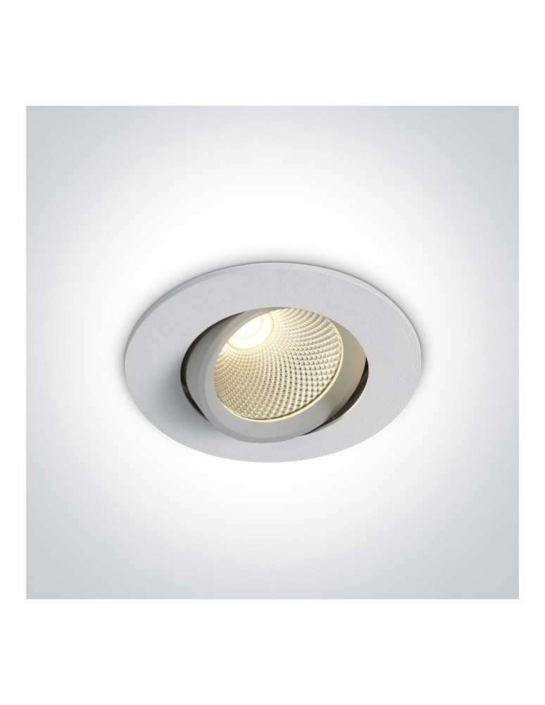 Flush-mounted lamps - pendants - One Light LED recessed lamp white universal Glifada 11107B/W/W - product kolory-swiatla.pl 1