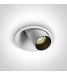 Flush-mounted lamps - pendants - One Light LED recessed white adjustable Karistos 11107C/W/W - product 1