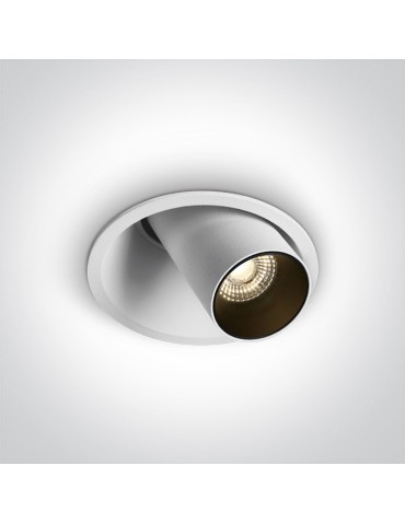 One Light LED recessed white adjustable Karistos 11107C/W/W