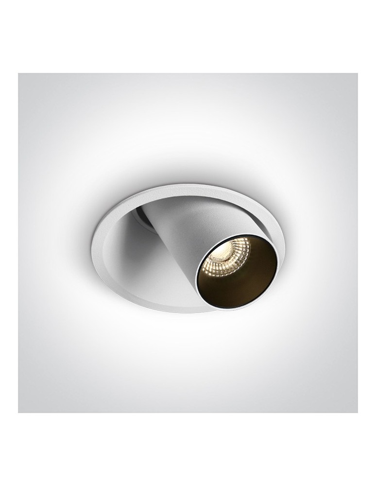 Flush-mounted lamps - pendants - One Light LED recessed white adjustable Karistos 11107C/W/W - product kolory-swiatla.pl 1