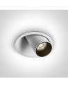 One Light LED recessed white adjustable Karistos 11107C/W/W