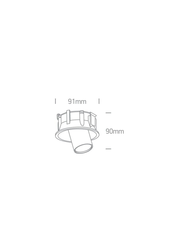 Flush-mounted lamps - pendants - One Light LED recessed white adjustable Karistos 11107C/W/W - product kolory-swiatla.pl 3