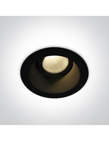 One Light Koropi 11107FD/B/W adjustable black drop in.