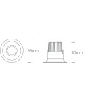 Flush-mounted lamps - pendants - One Light Koropi 11107FD/B/W adjustable black drop in. - product 2