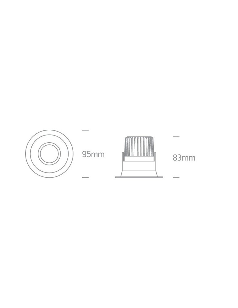 Flush-mounted lamps - pendants - One Light Koropi 11107FD/B/W adjustable black drop in. - product kolory-swiatla.pl 2