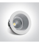 Flush-mounted lamps - pendants - One Light recessed LED lamp white Koropi 11107FD/W/C - product 2