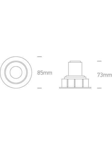 One Light LED recessed replacement rings Lamia 11107K/W/W - product 2