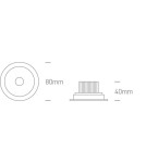 Flush-mounted outdoor lights - One Light LED outdoor white hardy recessed Amarusi 11107P/W/W IP54 - product 3