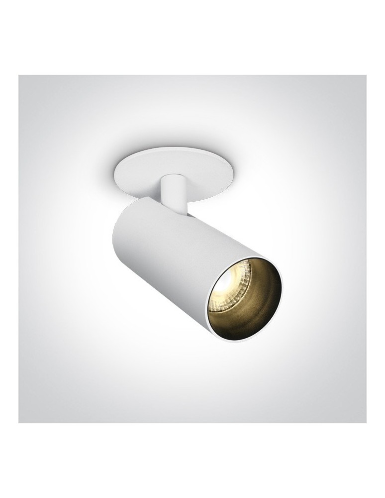 Recessed ceiling spotlights - One Light LED lamp for bedroom white Melisia 11107RA/W/W - product kolory-swiatla.pl 1
