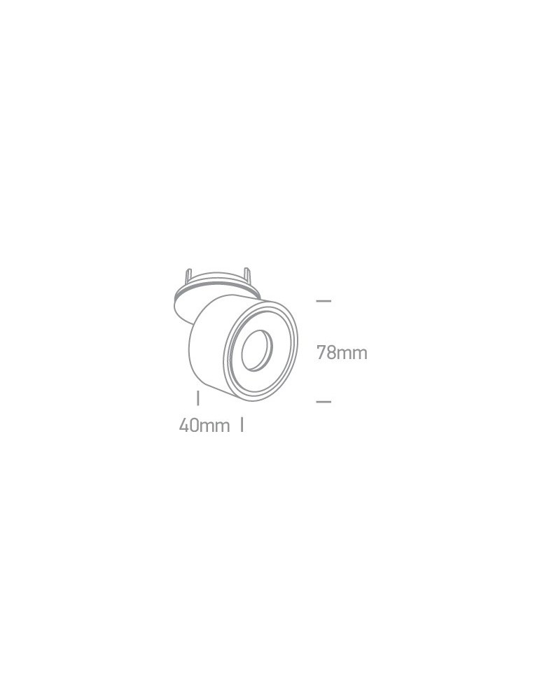 Recessed ceiling spotlights - One Light LED white lamp for living room store Nausa 11108LA/W/W - product kolory-swiatla.pl 2