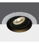 Frameless flush-mounted lamps - trimless - One Light black recessed kitchen outlet Patras 11110ATR/B - product 1