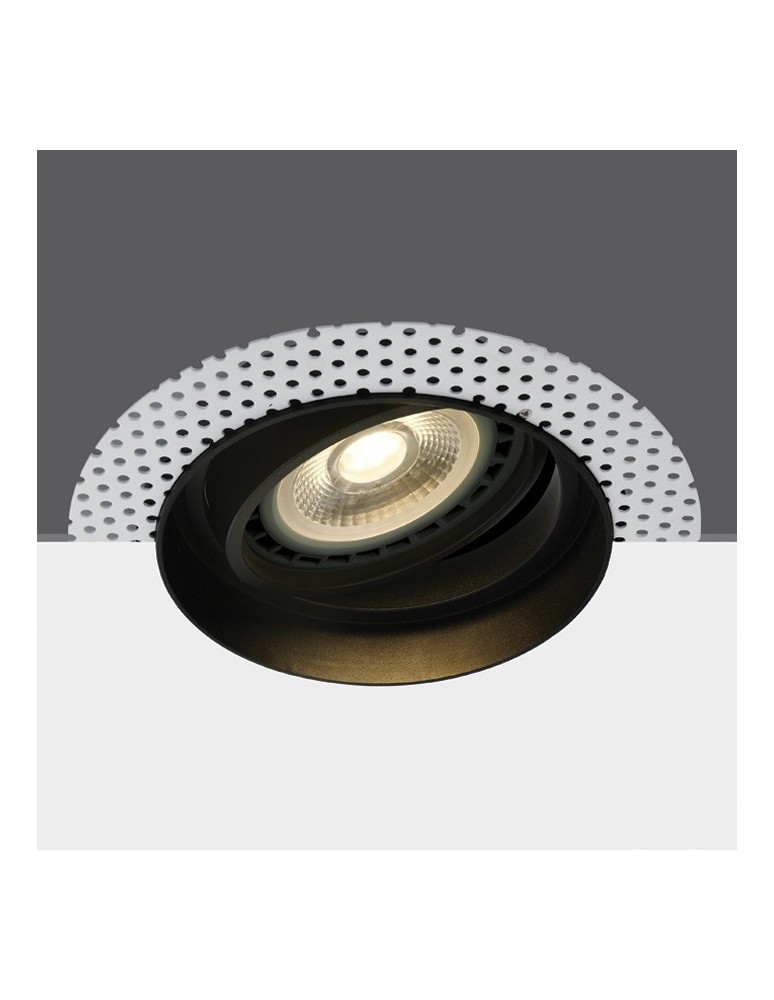 Frameless flush-mounted lamps - trimless - One Light black recessed kitchen outlet Patras 11110ATR/B - product kolory-swiatla.pl 1