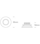 Flush-mounted lamps - pendants - One Light LED lamp white for hotel restaurant Ptolemaida 11110E/W/W - product 2