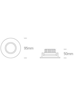 One Light LED lamp white for hotel restaurant Ptolemaida 11110E/W/W - product 2